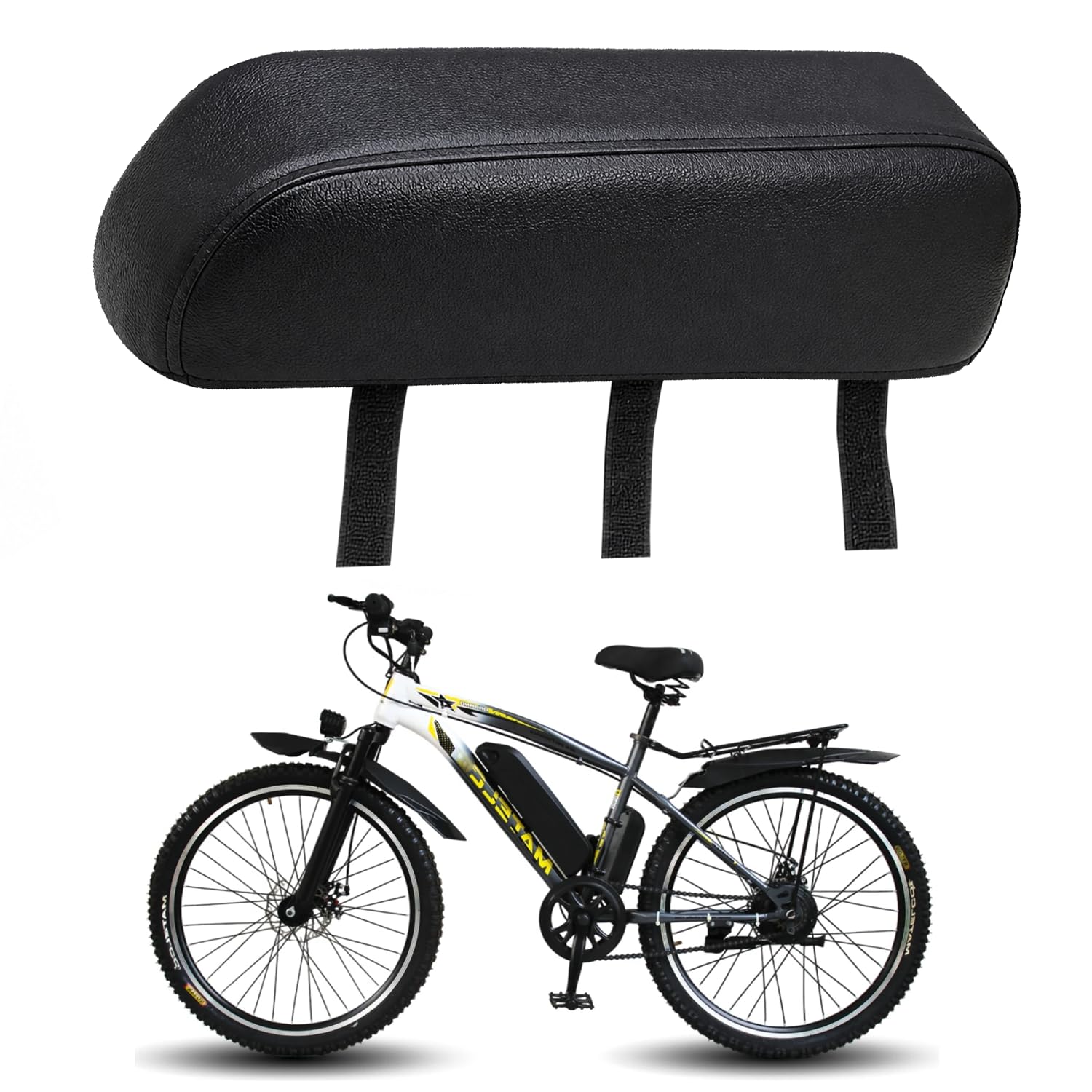 Electric Bicycle Battery Sleeve Cover Compatible with Leader Electric Bicycle | Velcro Closure - Black | Waterproof, Dustproof & Scratch-Resistant E-Bike Battery Protection Cover-image-14