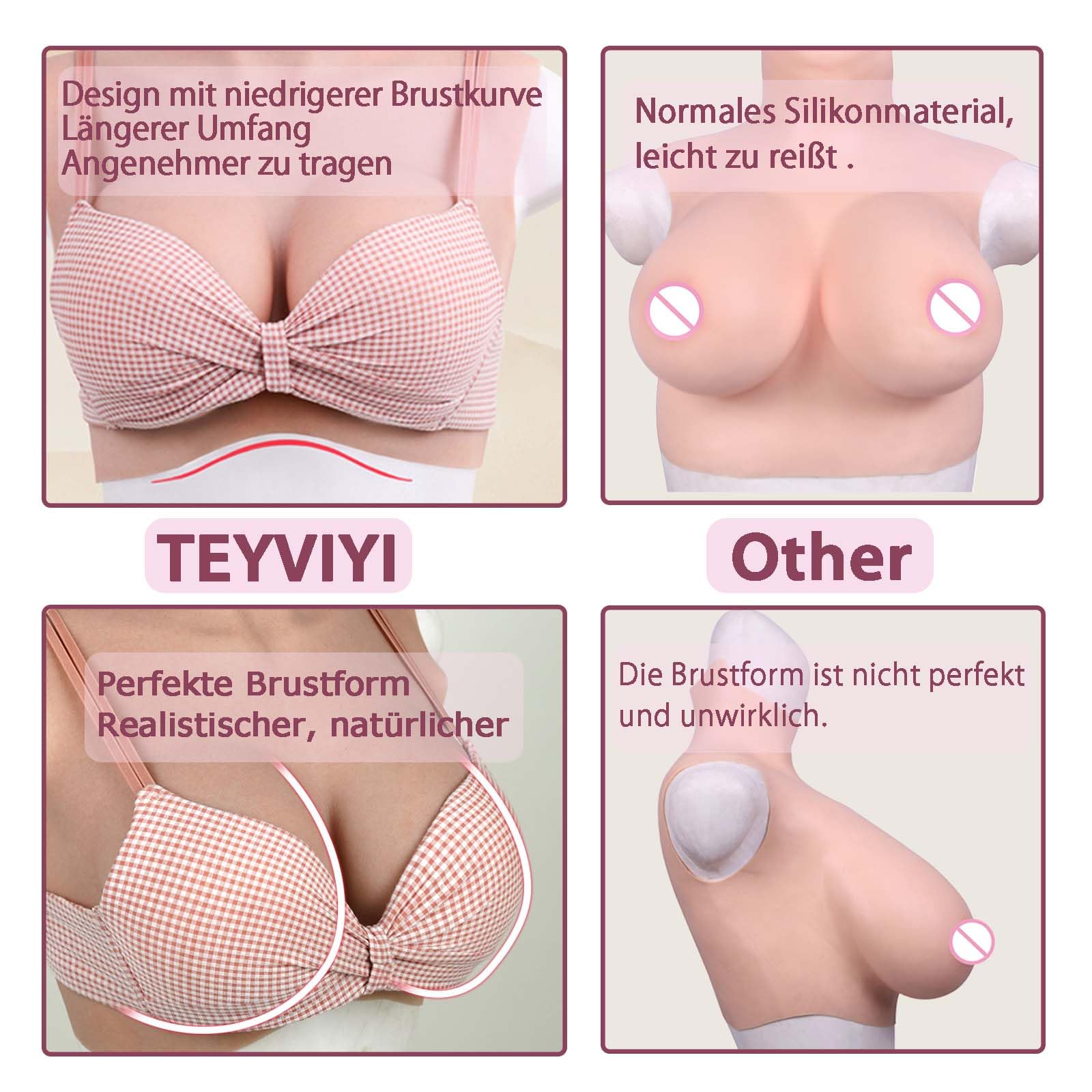 Seni in silicone per crossdresser, finto pettorale con coppa di fiore, forma del seno per crossdresser Drag Queen Cosplay