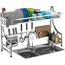 Cutlery Rack Stainless Steel Kitchen Cutlery Drying Rack Drain Rack Tableware Drain Rack Above The Sink Color 84 * 31.5 * 57.5cm