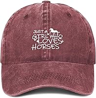 Vista 12 de Just Girl Who Loves Horse - Gorra de béisbol para mujer, ajustable, de moda, de algodón