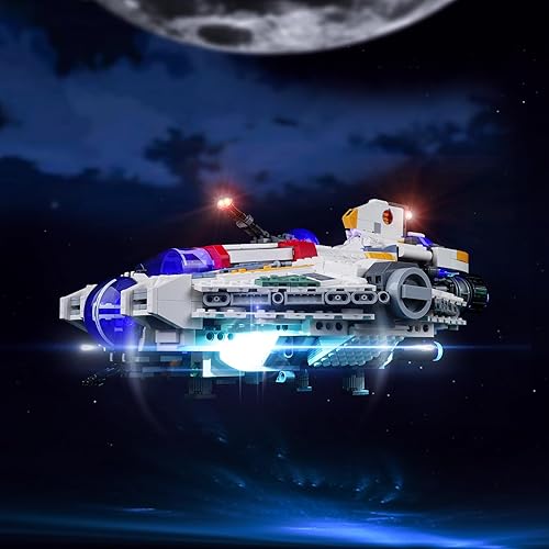 Miniatura 8 de Kit de luz LED para Lego Star Wars Ghost & Phantom II 75357, kit de iluminación creativa compatible con Lego 75357 (solo luces, sin juego de Lego)