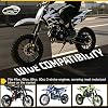 Tanque de gasolina para mini bicicleta 2L 0.53 galón 60cc - Patrón de fibra de carbono | Para bicicleta motorizada 2 tiempos 49cc 60cc 80cc, piezas de repuesto para motocicleta - Actualización en negro con patrón de fibra de carbono 5