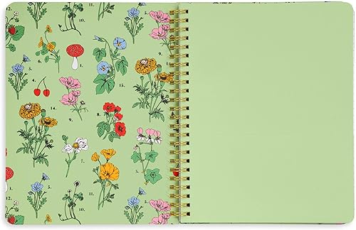 Miniatura 3 de ban.do Rough Draft - Mini cuaderno de espiral con frase, 8.5 x 6.75 pulgadas, con bolsillos y 160 páginas rayadas, verde botánico