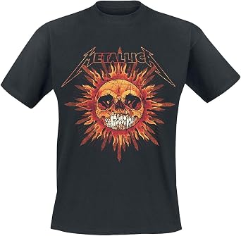 Metallica Mens Pushead Sun T-Shirt Black
