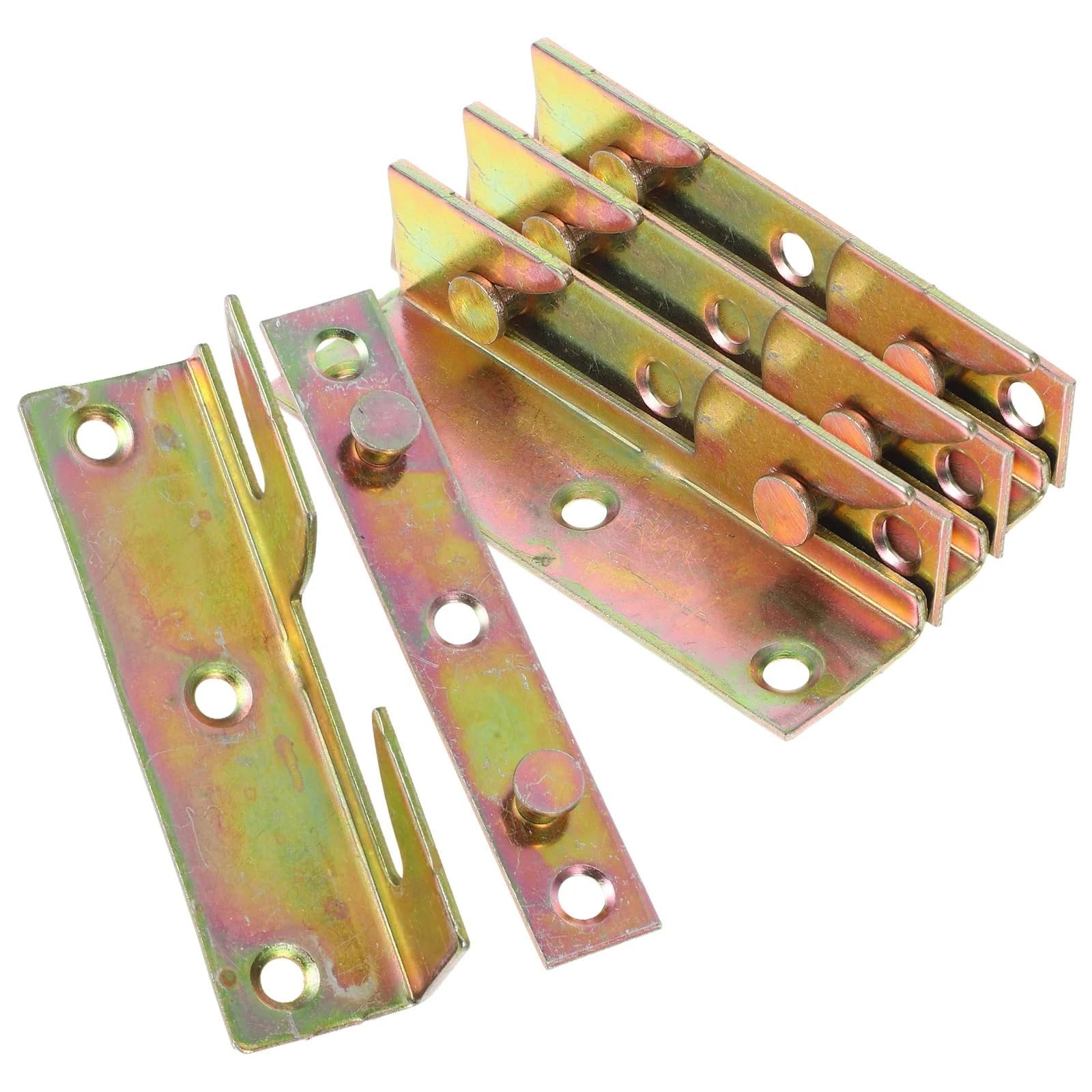 Huwoyg One Color 10Pcs Iron Connectors Brackets Sturdy Frame Hardware For Platform Bunk Beds Hinge Buckle Fasteners Bed Rail Bracket For Beds