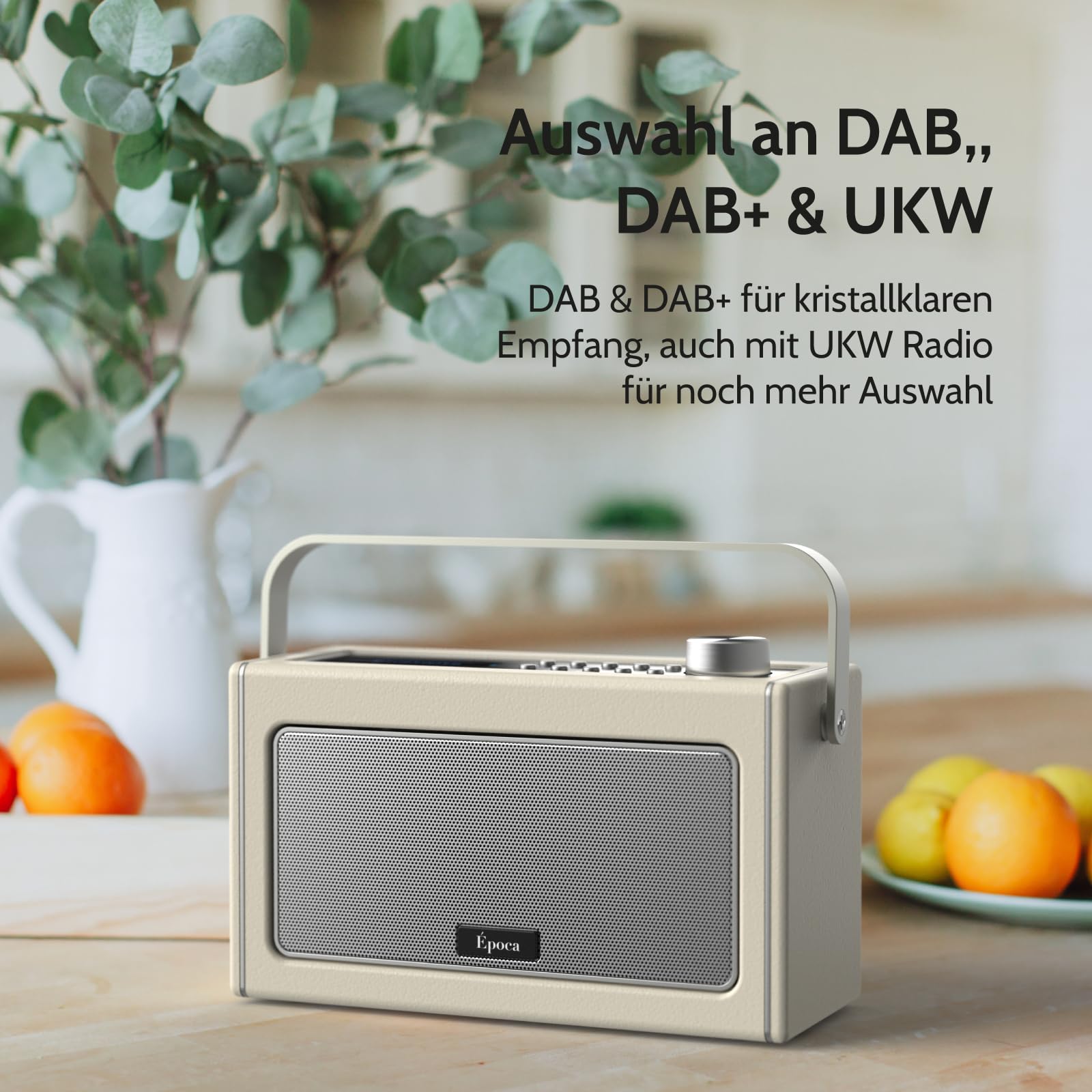 Tragbares DAB+ Digitalradio Mit Bluetooth - 1500mAh Akku & FM-Transmitter Für Auto & Unterwegs