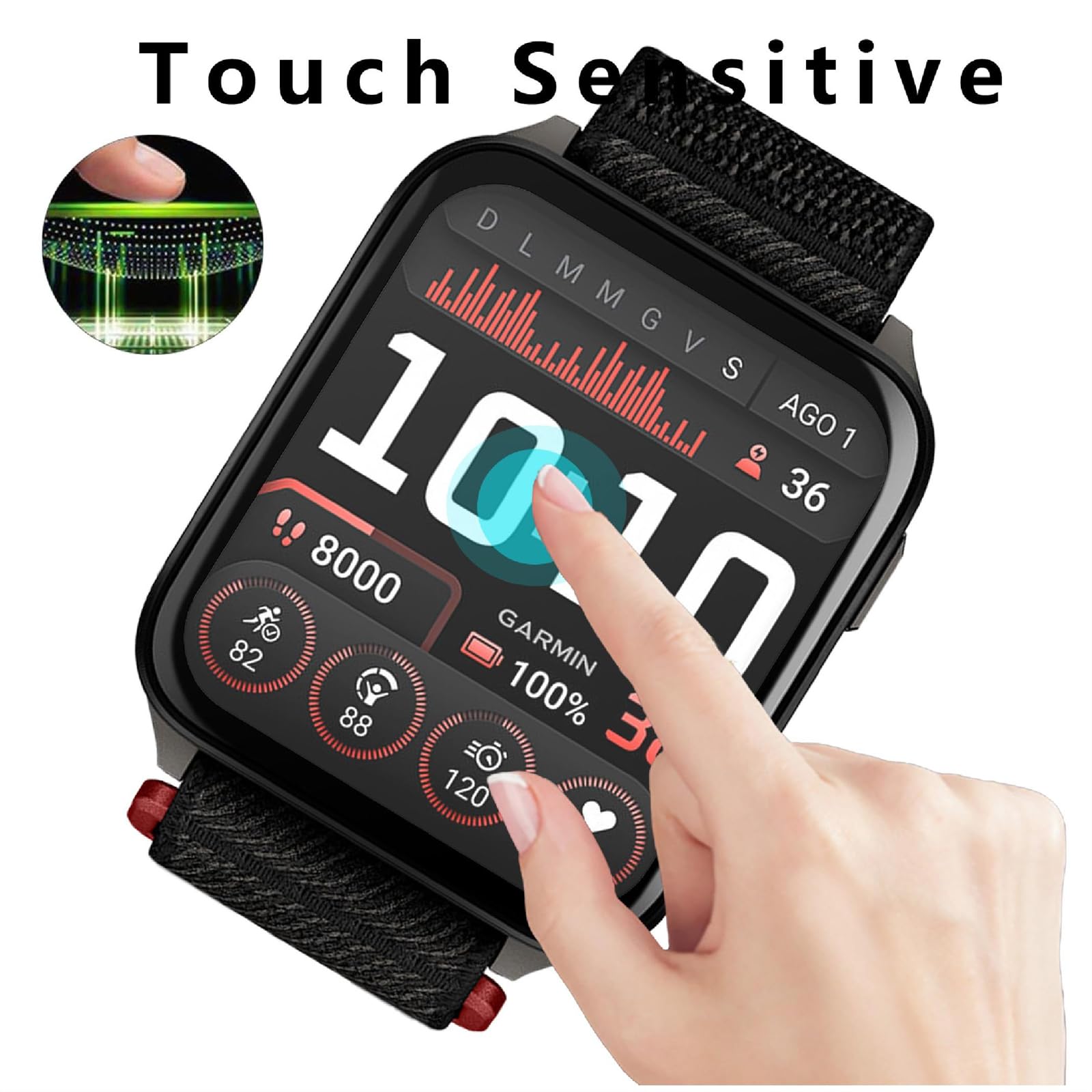 3 Pellicole Protettive Per Garmin Venu X1 | Copertura Totale, Antigraffio E Trasparente, Facile Installazione