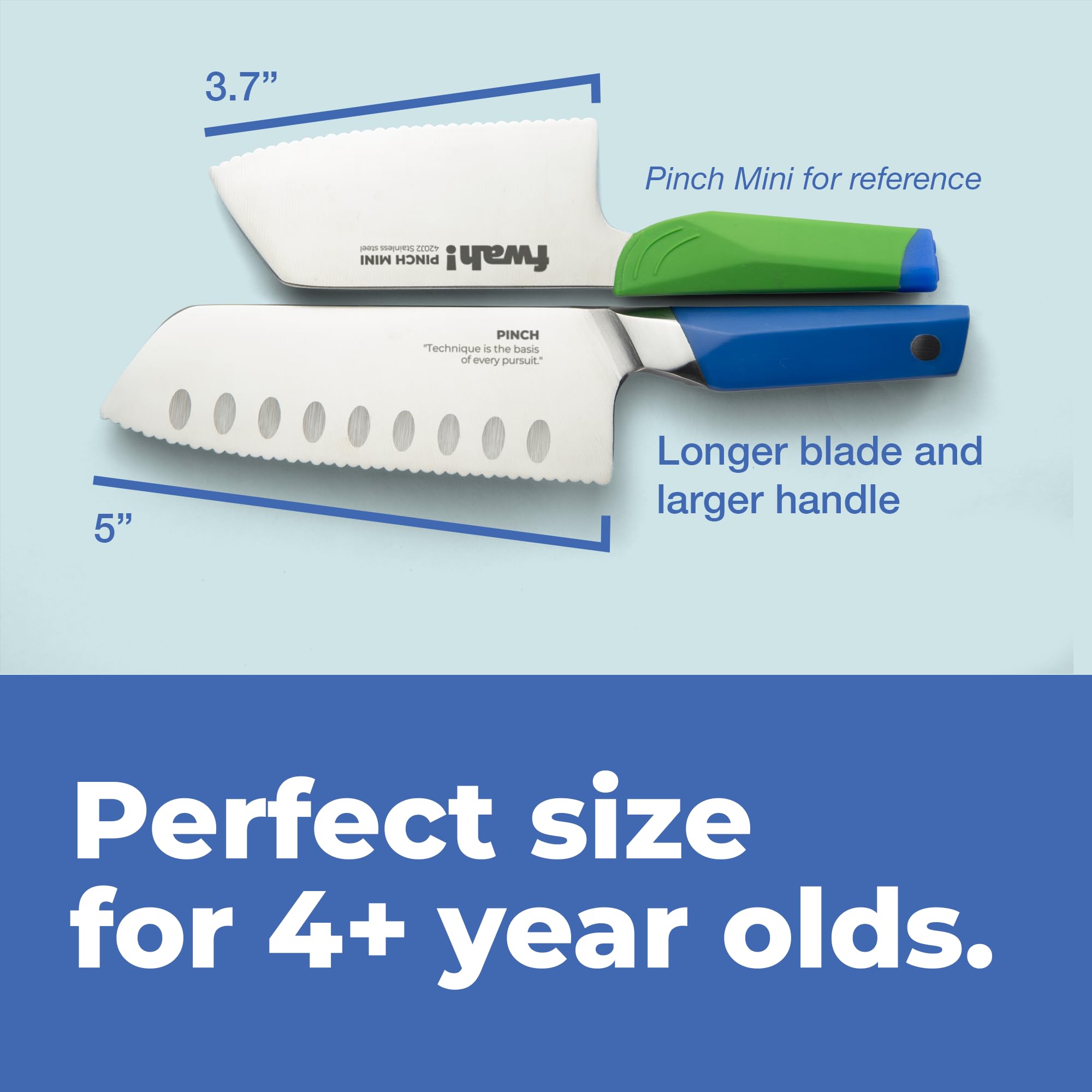 Pinch Kids Chef Knife - Safety Knife for Real Cooking (Ages 4+) — Amazon image 7