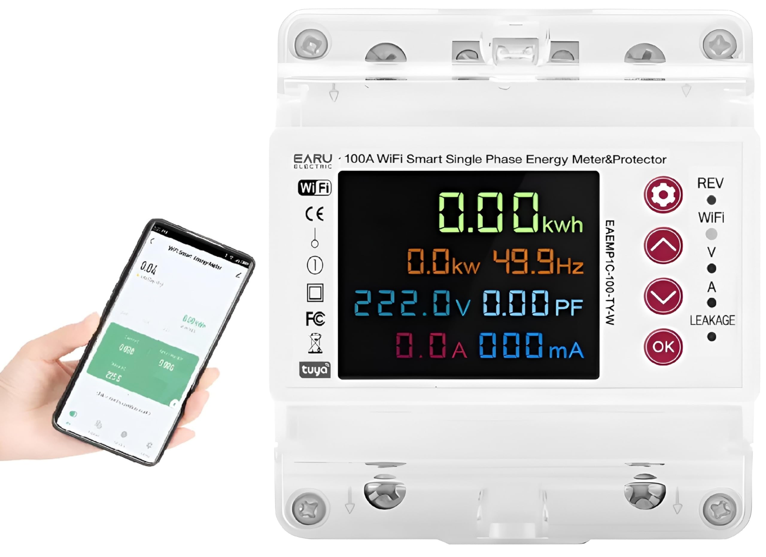 XPR3SS KWS-302WF 8in1 Parameter Display 63A WIFI Smart Switch Circuit Breaker Energy Meter KWh Power Metering Timer Relay Remote Control Over Voltage Under Voltage Over Current Surge Protector-image-43