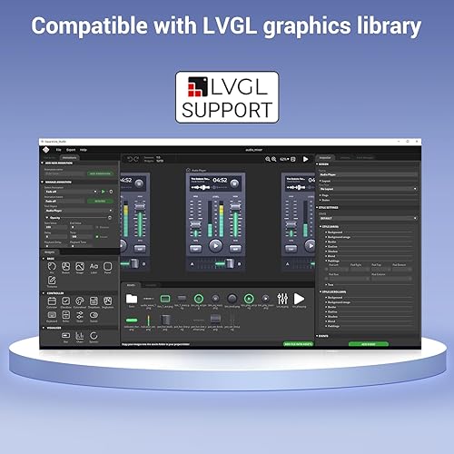 Miniatura 4 de ELECROW ESP32 Monitor de pantalla táctil TFT LCD de 7 pulgadas Pantalla táctil 800x480 SPI HMI Pantalla ESP32-S3-WROOM (con estuche)
