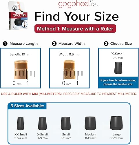 Miniatura 5 de Protector de tacón alto QUICK TIPS, tapones para reparación de tacos altos (2 pares)