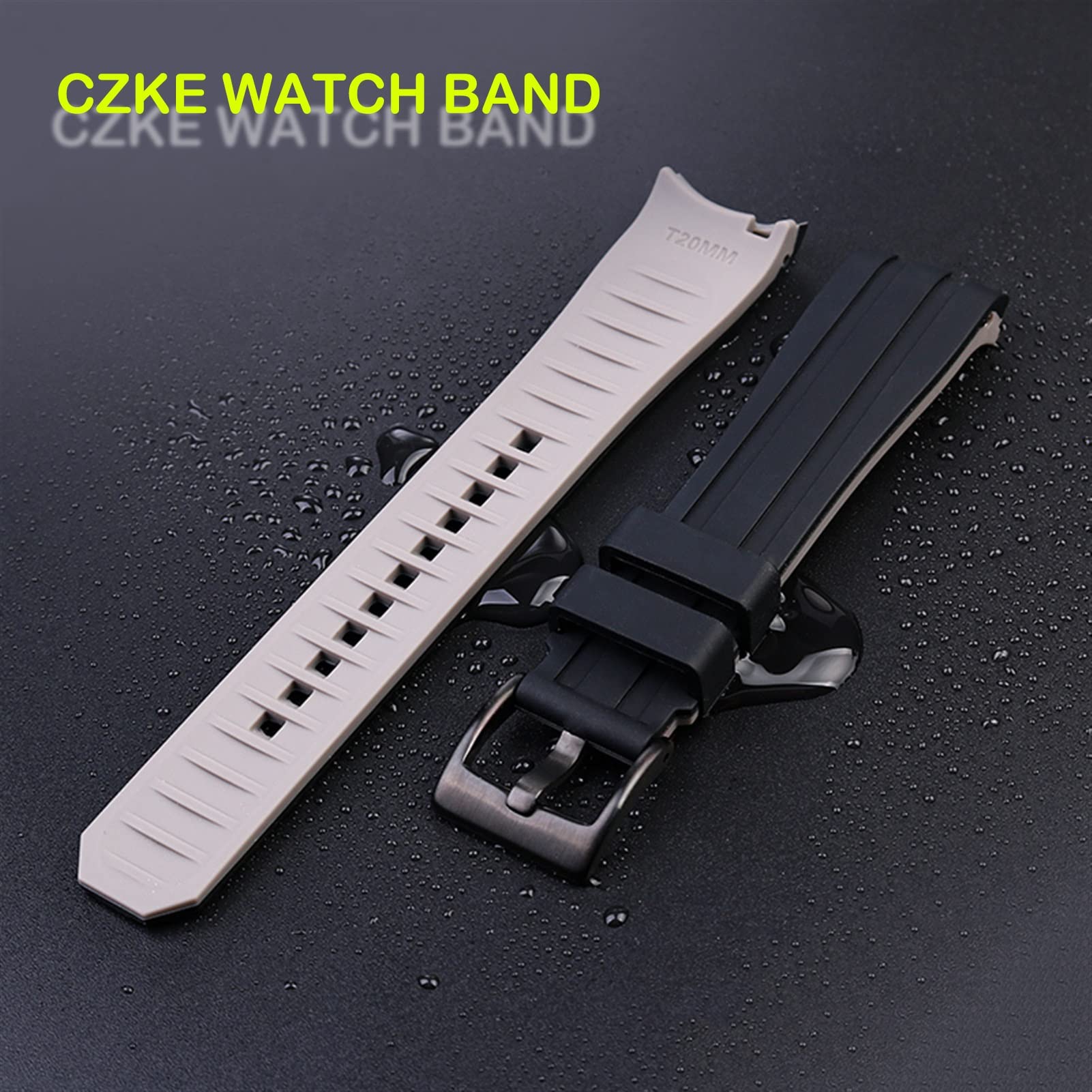 Doppio colore Per Rolex Citizen Seiko Cinturino In Silicone Degli Uomini Accessori Della Vigilanza Bocca Arco Cinturino Cinturino Cinturino 20mm 22mm Cinturini