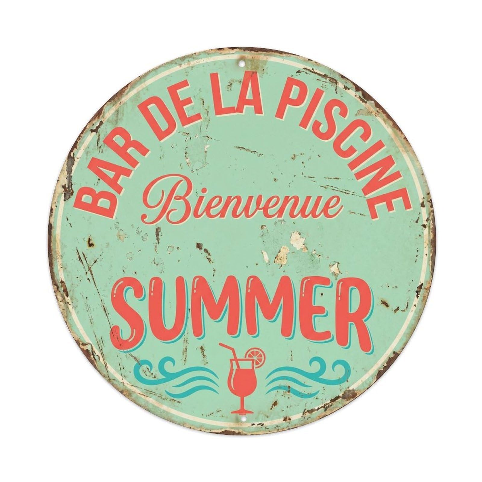 Tgrcjimh Style. Swimming Pool Bar Summermetal Tin Sign