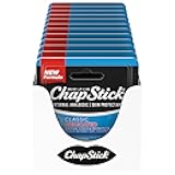 ChapStick Classic Medicated Lip Balm Tubes, Chapped Lips Treatment and Skin Protectant - 0.15x12 Oz