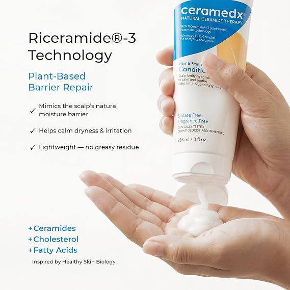 Ceramedx Scalp Renew Ceramide Shampoo & Conditioner Set, 8 oz Each