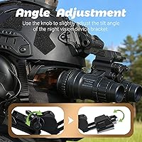 Vista 10 de Helmet Mount Night Vision Goggles Nylon NVG Tactical Helmet Mount Adjustable Full Nylon Tactical Helmet Mount for L4G24 Nvg Mount