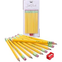 Mr. Pen - Preschool Jumbo Pencils, 10 Large Pencils, 1 Pencil Sharpener, Fat Pencils for Kindergarten, Large Pencils