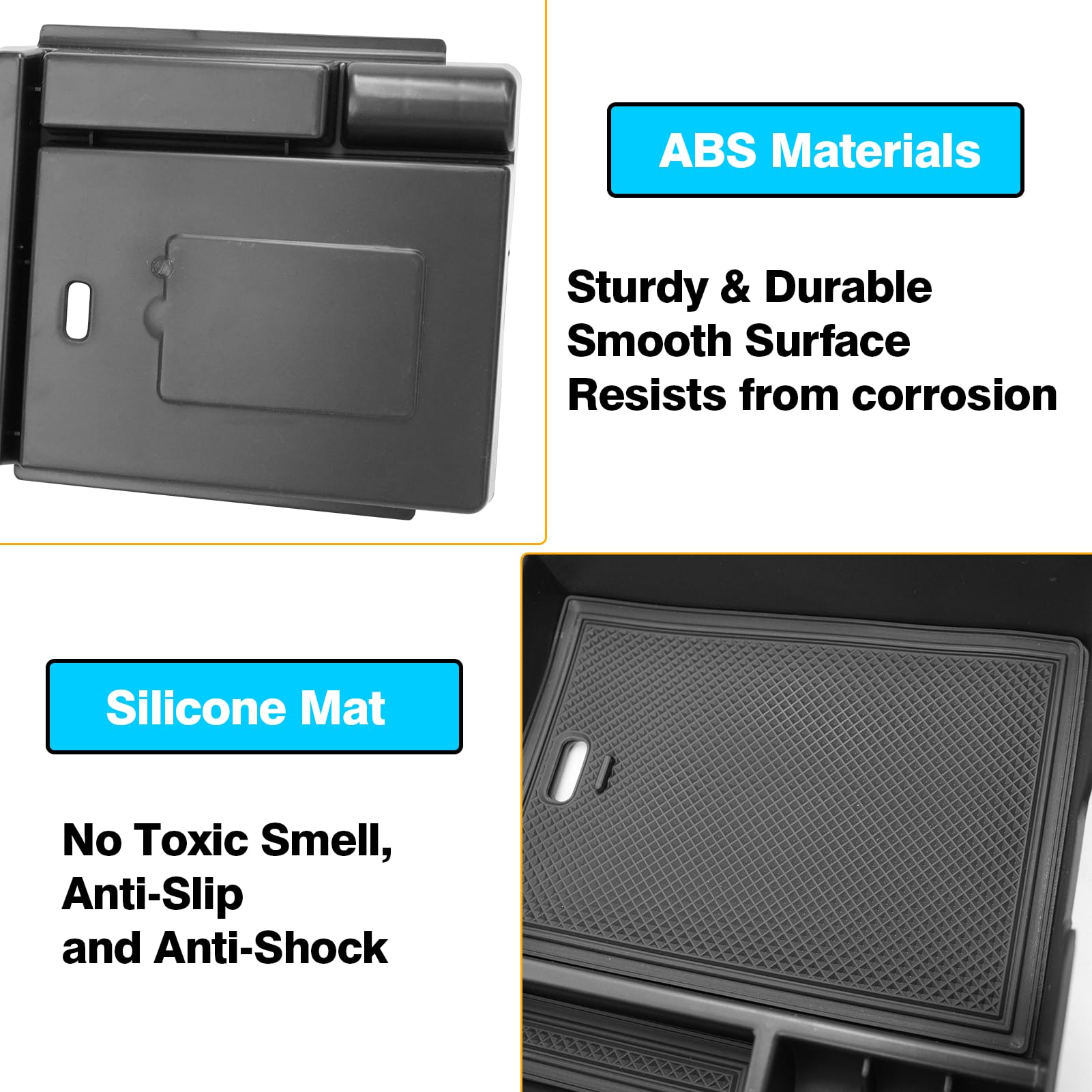 TTCR-II Compatible con Caja de Almacenamiento de Consola Central BMW X3 G45 2025 2026, G45 Consola Central Organizador, X3 Plug-In Hybrid xDrive Central Organizador Bandeja Accesorios Interiores BMW