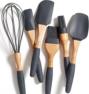 Baking Utensils Set 6 Pieces - Spatula Set for Baking - Baking Essential...