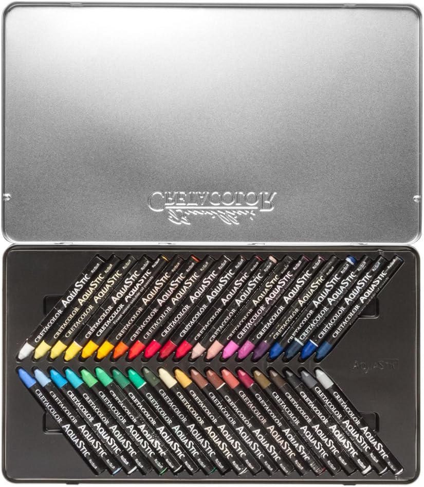 Cretacolor Watersoluble oil Pastels Aquastic Tin Set of 40
