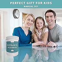 Vista 7 de Alcohol cetearílico de 21.17 onzas para hacer lociones, gránulos de alcohol cetearílico premium, suave y emoliente, fresco y agradable, adecuado