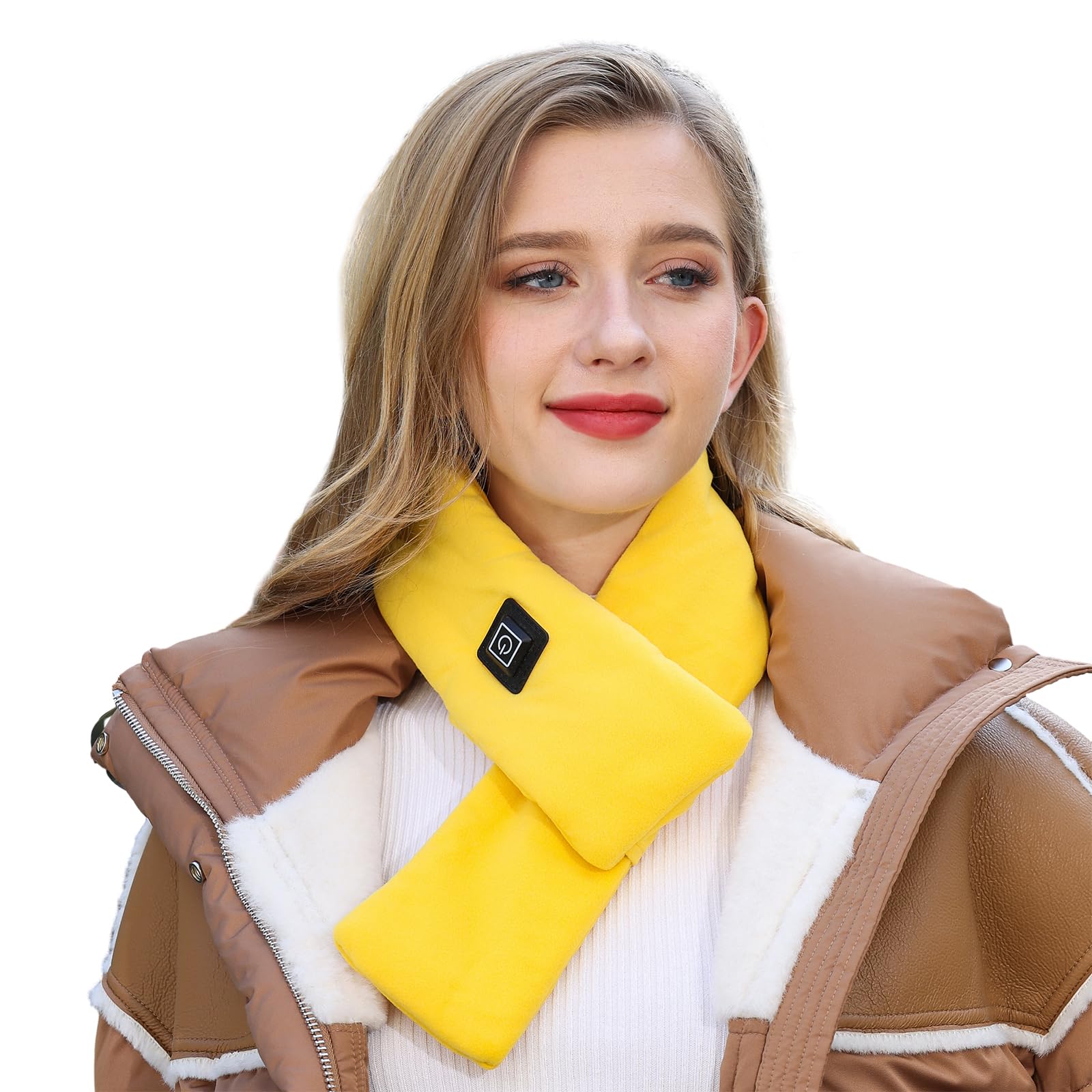 hYwecyNeck Heating Pad-Three Temp Setings-USB Powered By Power Bank,Heated scarf for Women/Men(Without Power Bank)