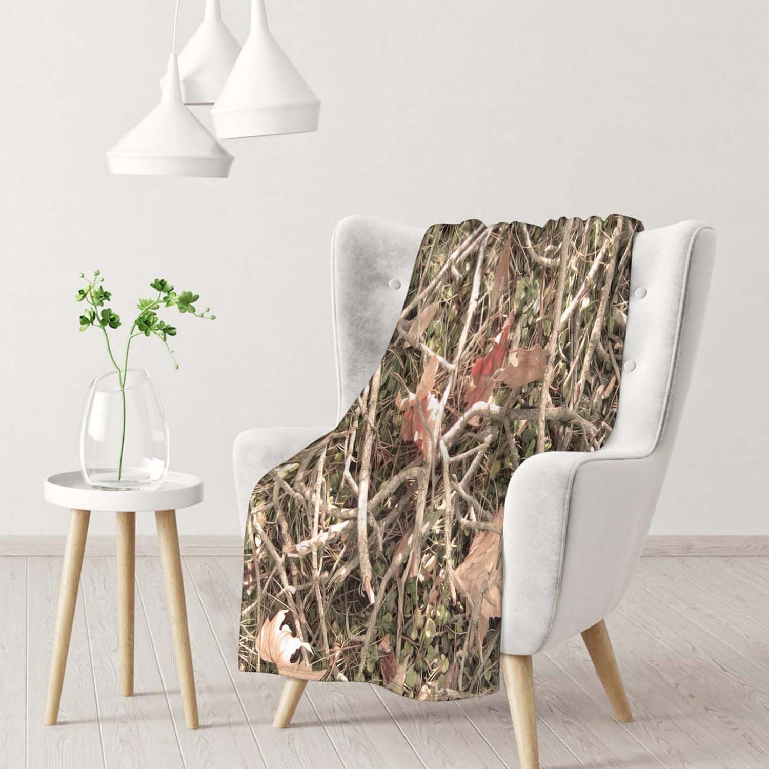 Throw Blanket 30x40 Inch,Camouflage Camo Forest Cozy Soft Lightweight Fuzzy Flannel Blanket 40x30 Inch Suitable for Couch Bed Sofa Living Room in All Seasons - Image 6