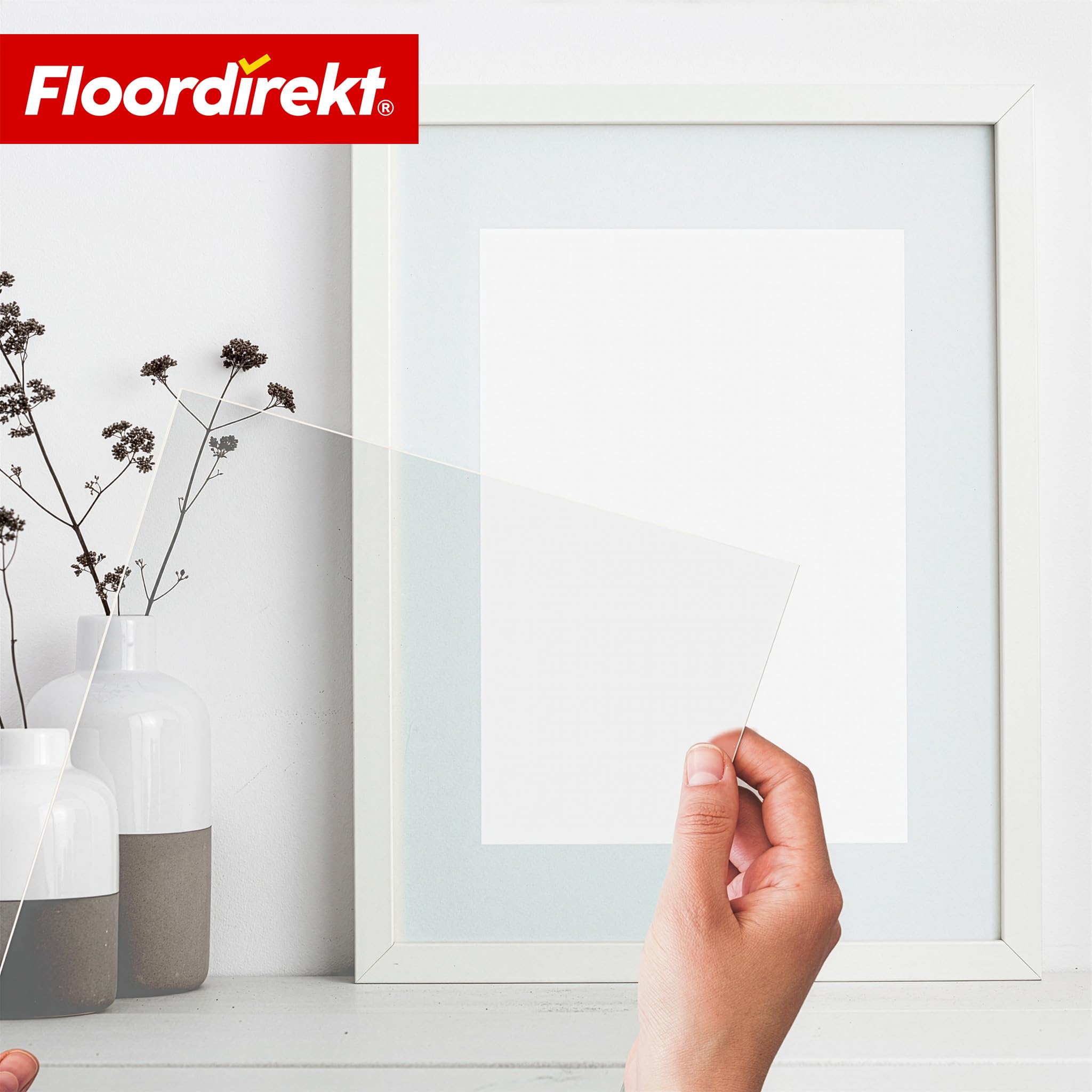 Floordirekt Polystyrol Platten Transparent - Kunststoff-Hartplatten - für Modellbau Architektur DIY - Kunststoffplatten | Transparent | 4,6 mm | 50 x 100 cm | 5 Platten