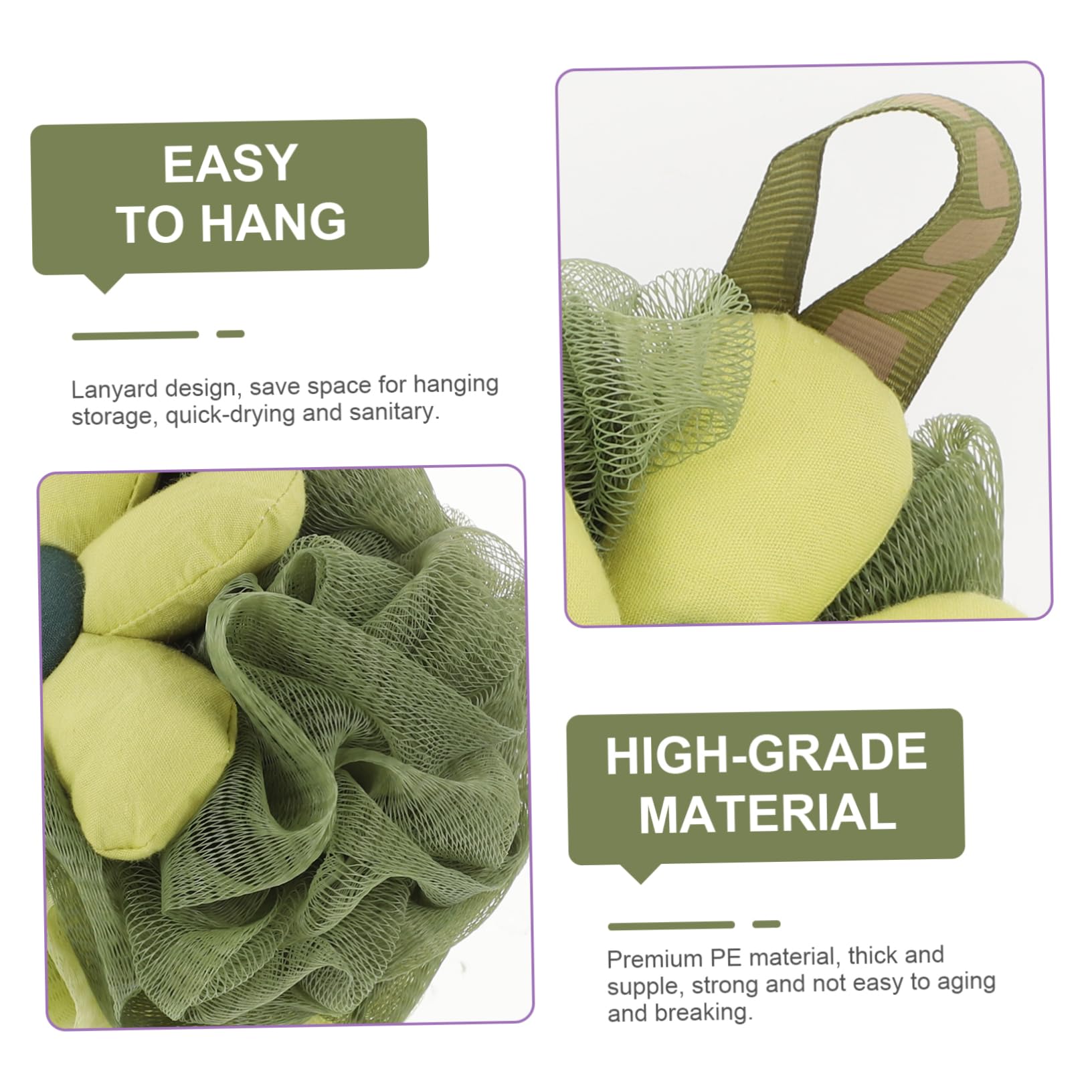 minkissy 6piezas Esponjas De Baño Para Esponjas Exfoliantes De Formato Flor Suaves y Efectivas Para Limpieza Agradable