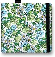 Vista 12 de E-WEICHEN 5x5 Cuadernos de acuarela de tela portátiles hechos a mano con tapa dura de tela cosida para viajes Papel para acuarela de 140LB/300gsm 20