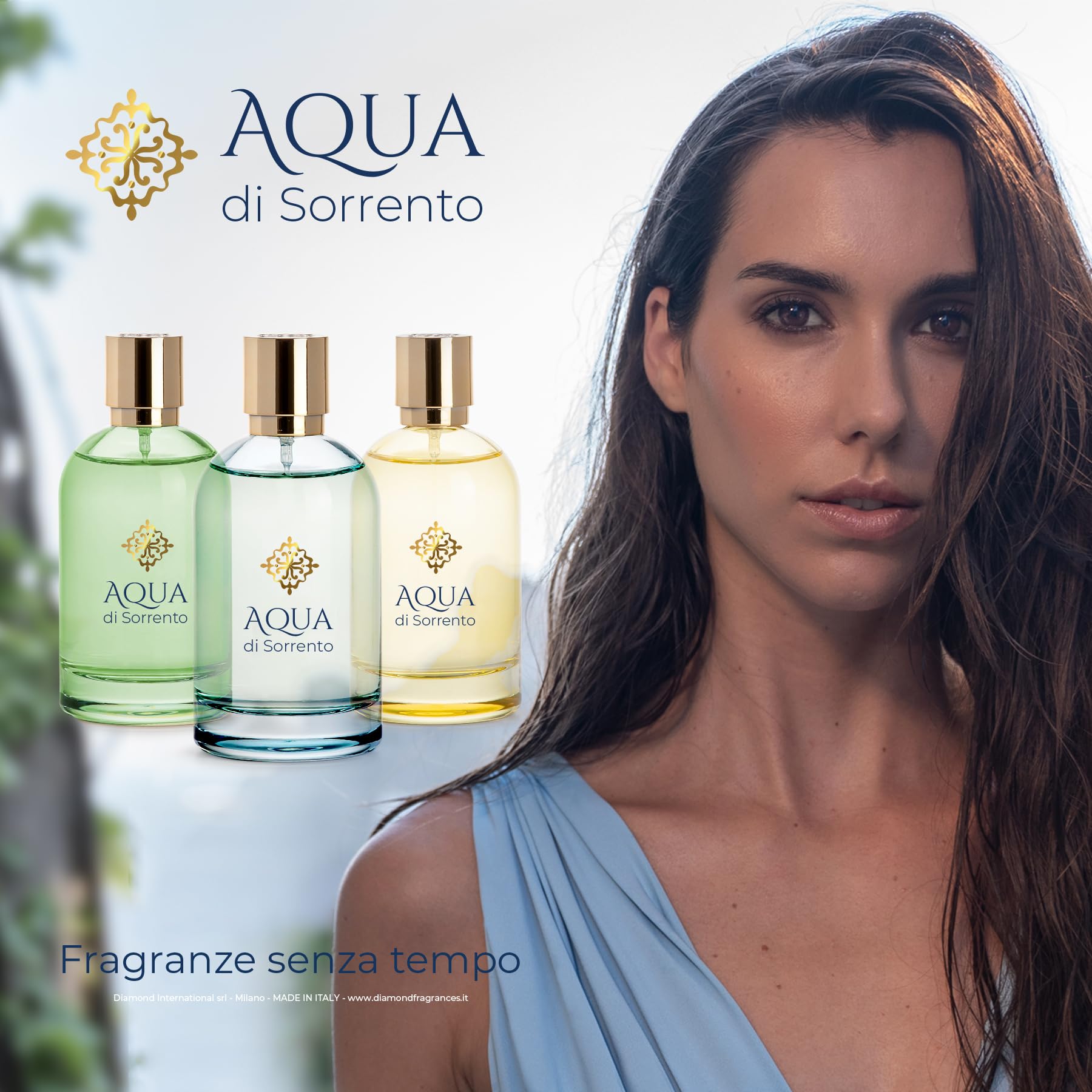 AQUA DI SORRENTO | Posillipo, Confezione Regalo Uomo, Gel Doccia e Shampoo & Shower Gel da 200ml + Balsamo Dopobarba 100ml, Fragranza Agrumata, Floreale e Legnosa