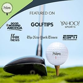 Polara Golf Self-Correcting Golf Balls - Soft Feel, Anti-Slice & Hook Correction, Exceeds USGA Limits, Dimple Pattern, High-Performance Balls for Men & Women - Extra Distance, 3 Pack, White