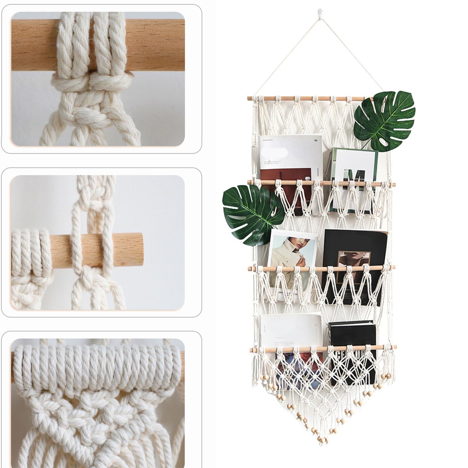 Amaca angolare in macramè in stile bohémien | Amaca giocattolo con nappe, per cameretta dei bambini, feste, camera degli studenti, appartamento, casa, corridoio