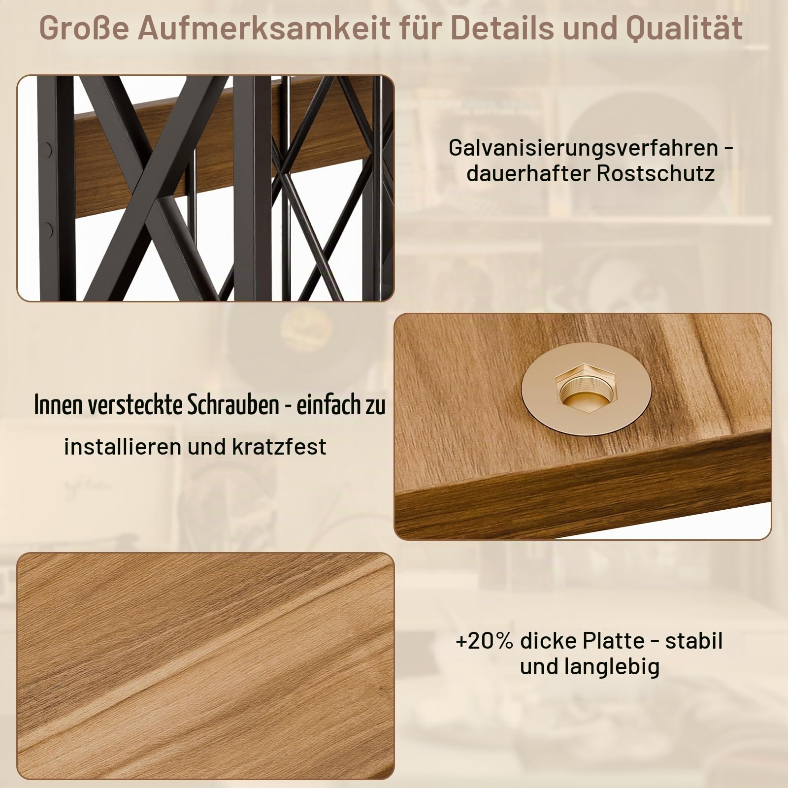 Schallplatten Aufbewahrung Schallplattenständer Plattenspieler-Ständer