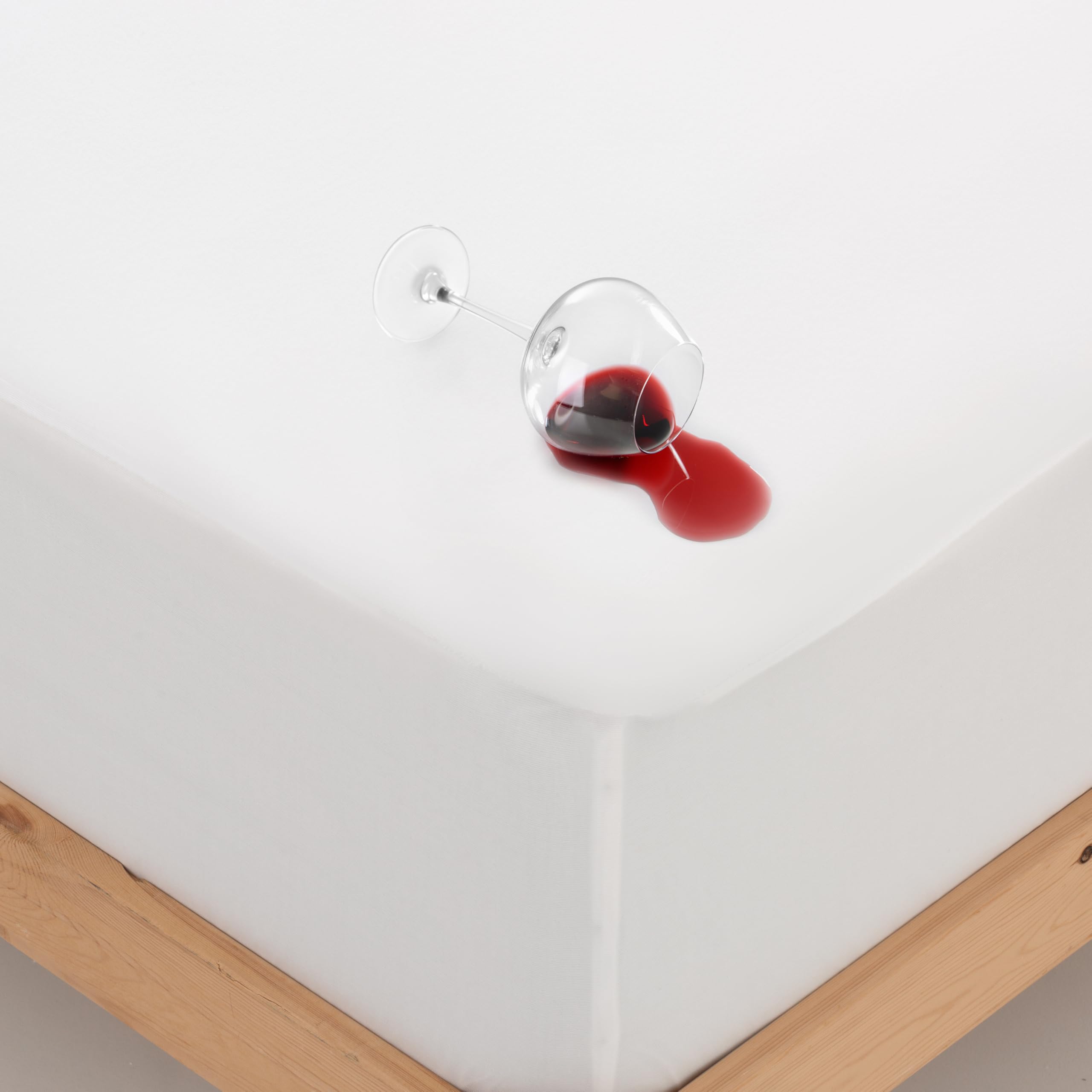 Protège-matelas imperméable, respirant et anti-acariens pour couches basses. Drap housse 100 % coton, fabriqué en Espagn