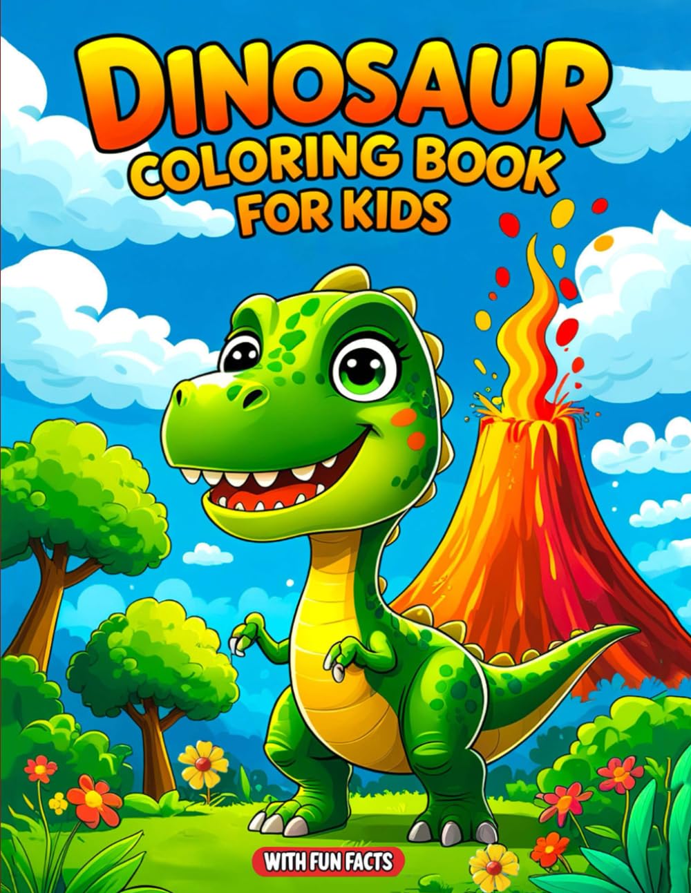Dinosaur Colouring Book for Kids: Simple and Adorable Dinosaur Pages to Colour.