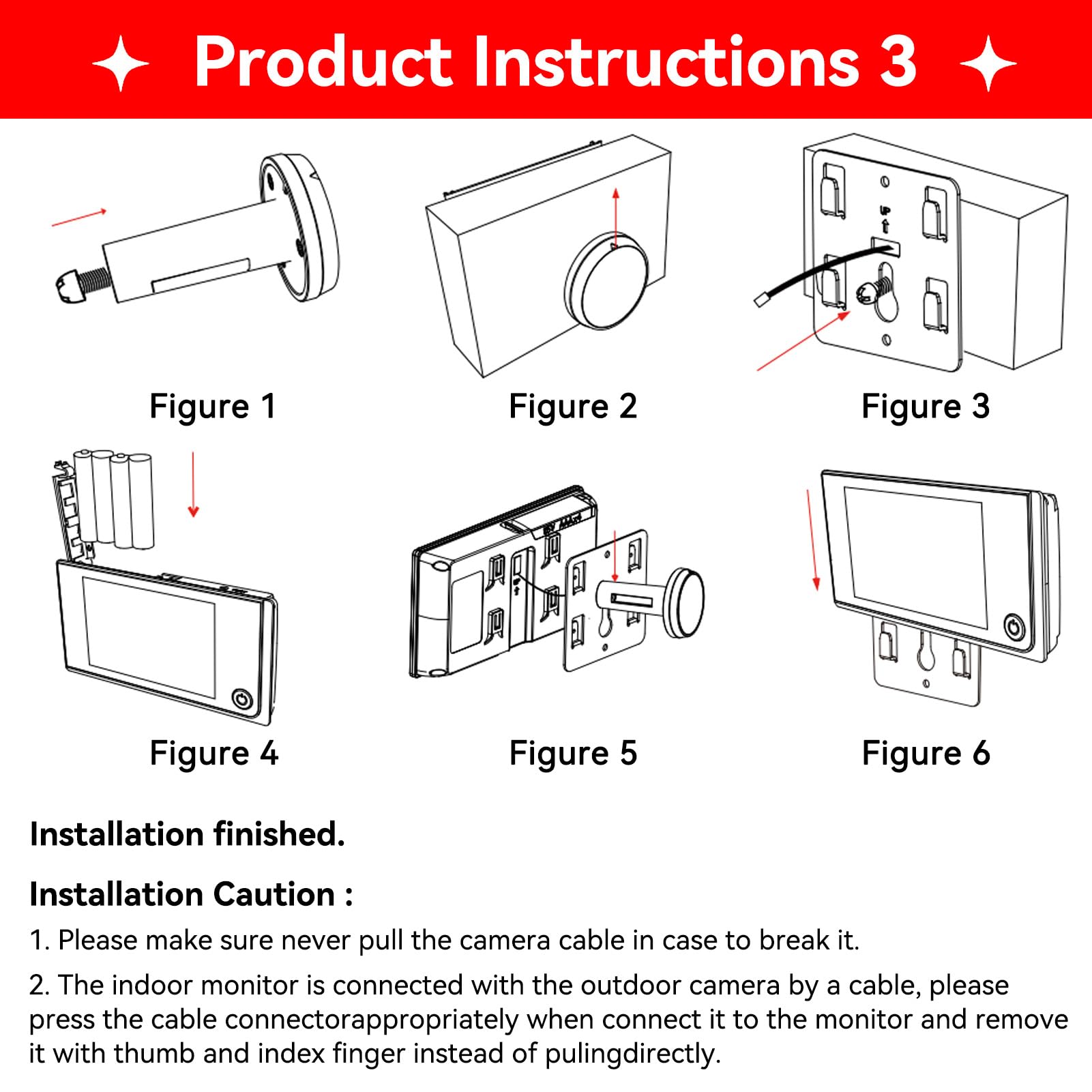 Door Peephole Camera, 3.5 Inch Digital Doorbell Lcd 120 Degree Eye Electronic Peephole Doorbell, Wide Angle Viewer Home Security System Door Camera