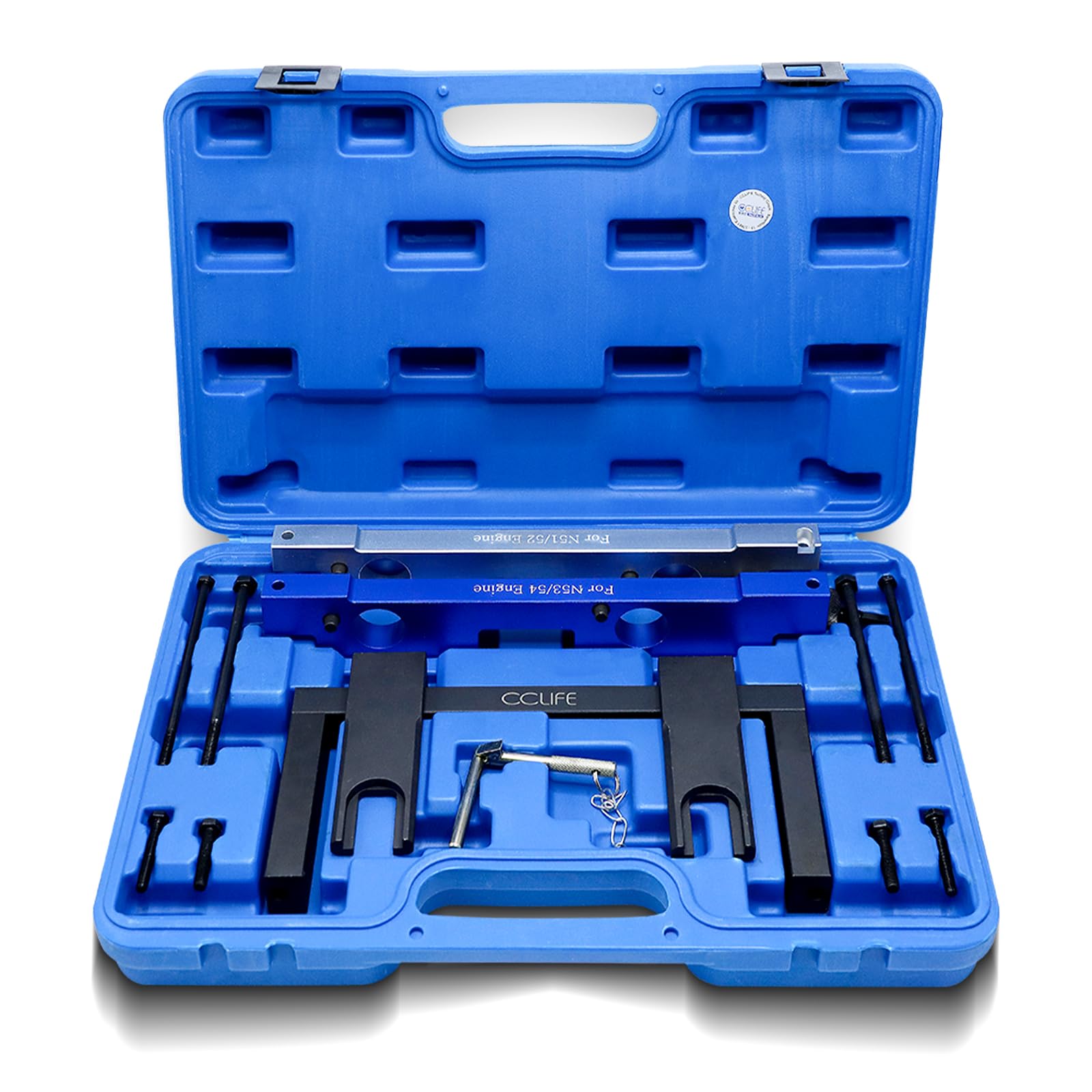CCLIFE Herramienta de Ajuste Árbol de Levas para Cambio de Cadena de Distribución y Bloqueo Compatible con BMW 2.5L 3.0L N51 N52 N52K N53 N54