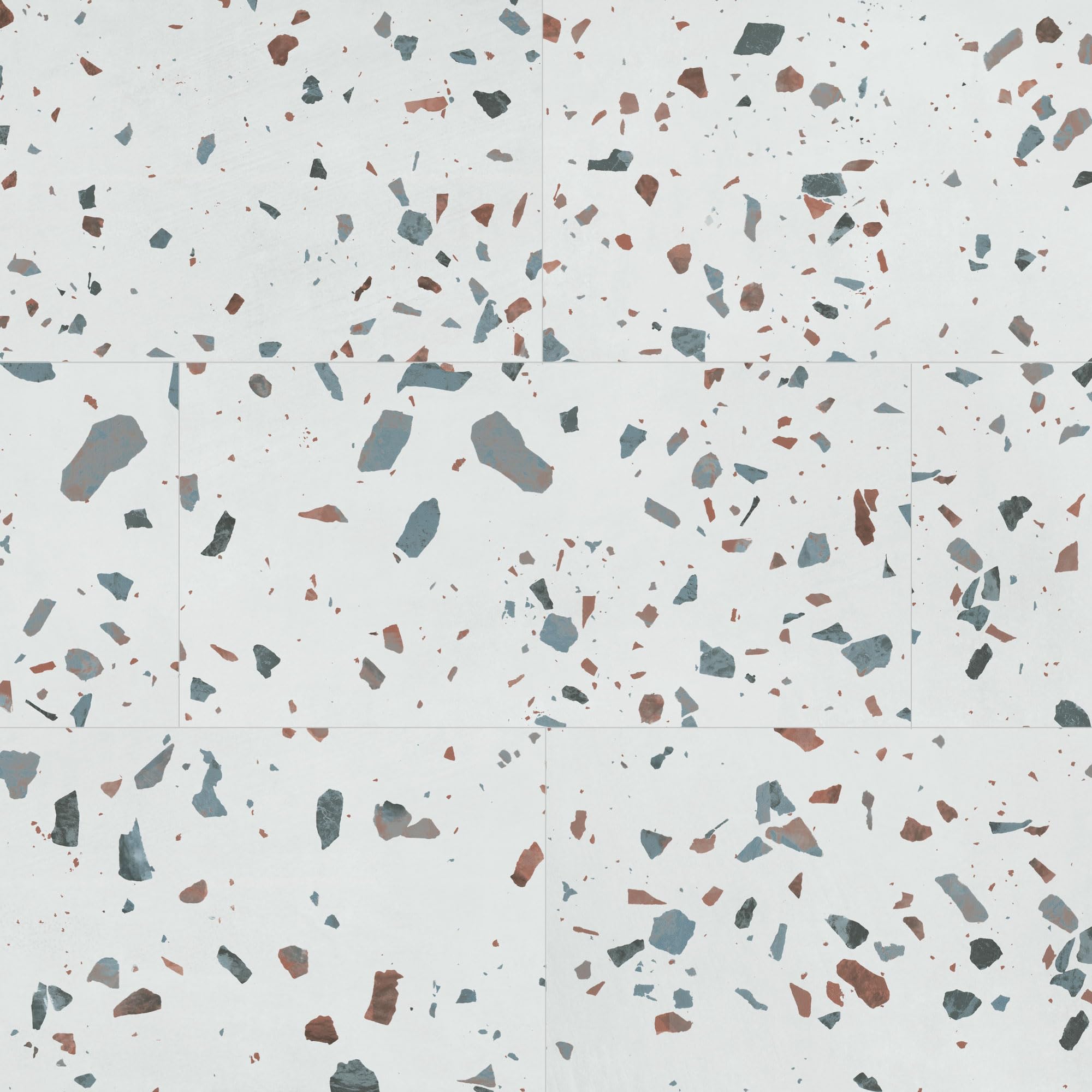 Allure Luxury Vinyl Tile Flooring, 22 Mil Wear Layer, Ultima Earl Grey Terrazzo 12" x 24", 6.5mm Thick Vinyl Tiles with Click and Lock Installation, 24 Boxes 565.44 sq ft.