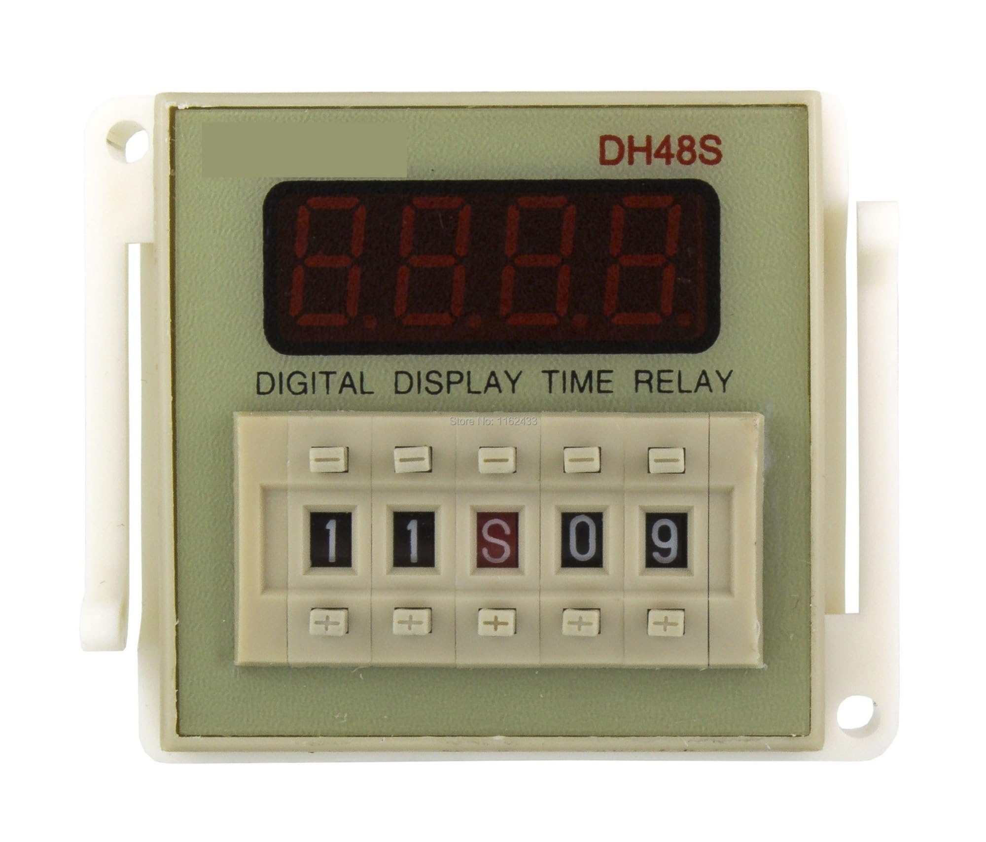 POWTAXBJGD DH48S-2ZH on delay SPDT + instantaneous SPDT time Relay AC 220V 110V AC/DC 24V 12V with Socket 220VAC delay Timer with Base(220VAC)