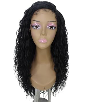 LUXLUXE Shanice Wavy Trendy 30 in Long Lace Front Cap Wig, Heat Resistant Fibers, 16+ Shades of Natural, Dip Dyed, Blended Colors