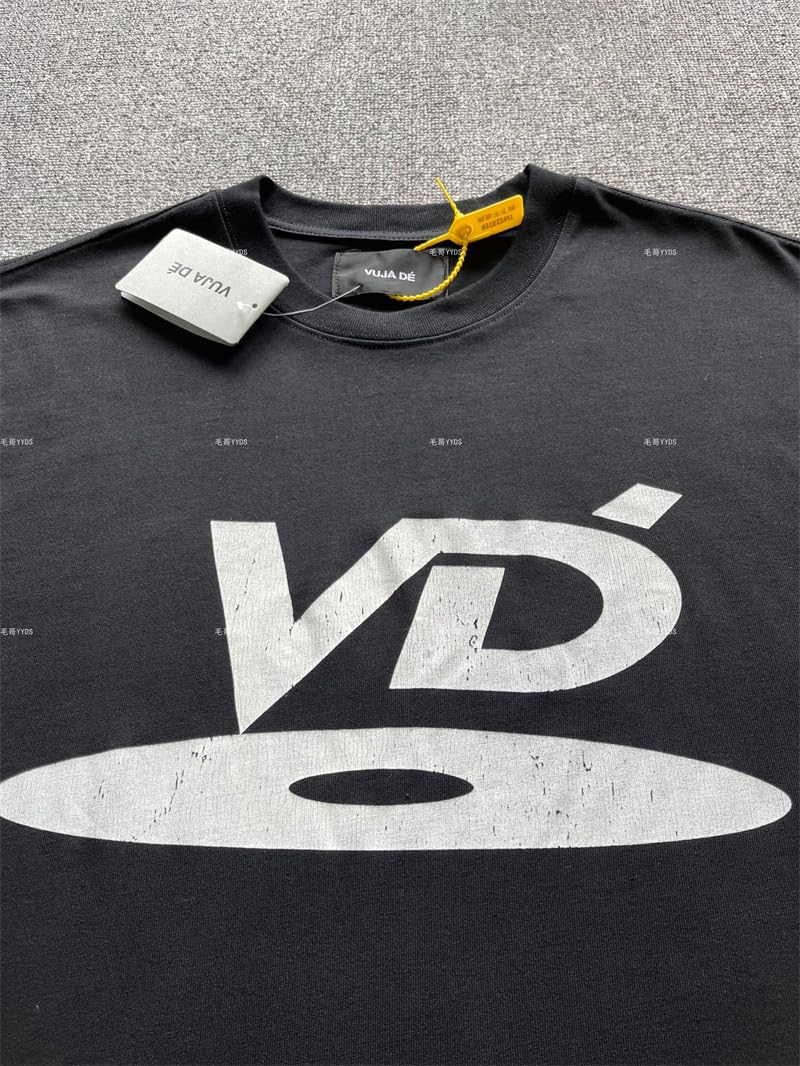 Tear Print VUJADE VD Logo T-shirt 1:1 Oversized 2023ss Summer