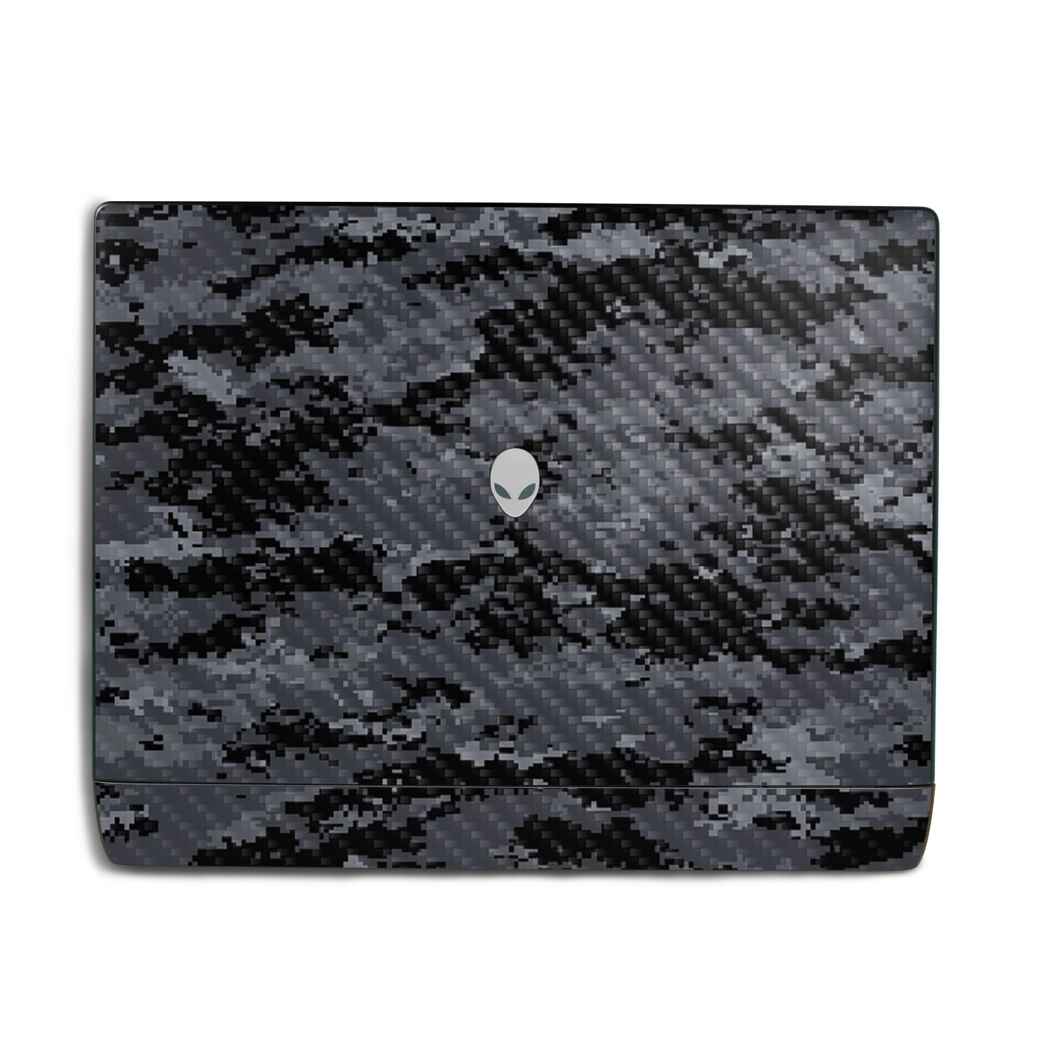 Carbon Fiber Laptop Skin Compatible with Alienware 18 Area-51 (2025) - Digital Camo - Premium 3M Vinyl Protective Wrap Decal Cover - Easy to Apply | Crafted in The USA by MightySkins