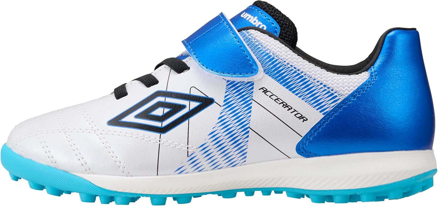 Umbro Unisex Children's Soccer Athletic Shoes, Accelerator, JR Wide, Flexible, Cushioning, Resilient, School, Junior Kids, Training Shoes