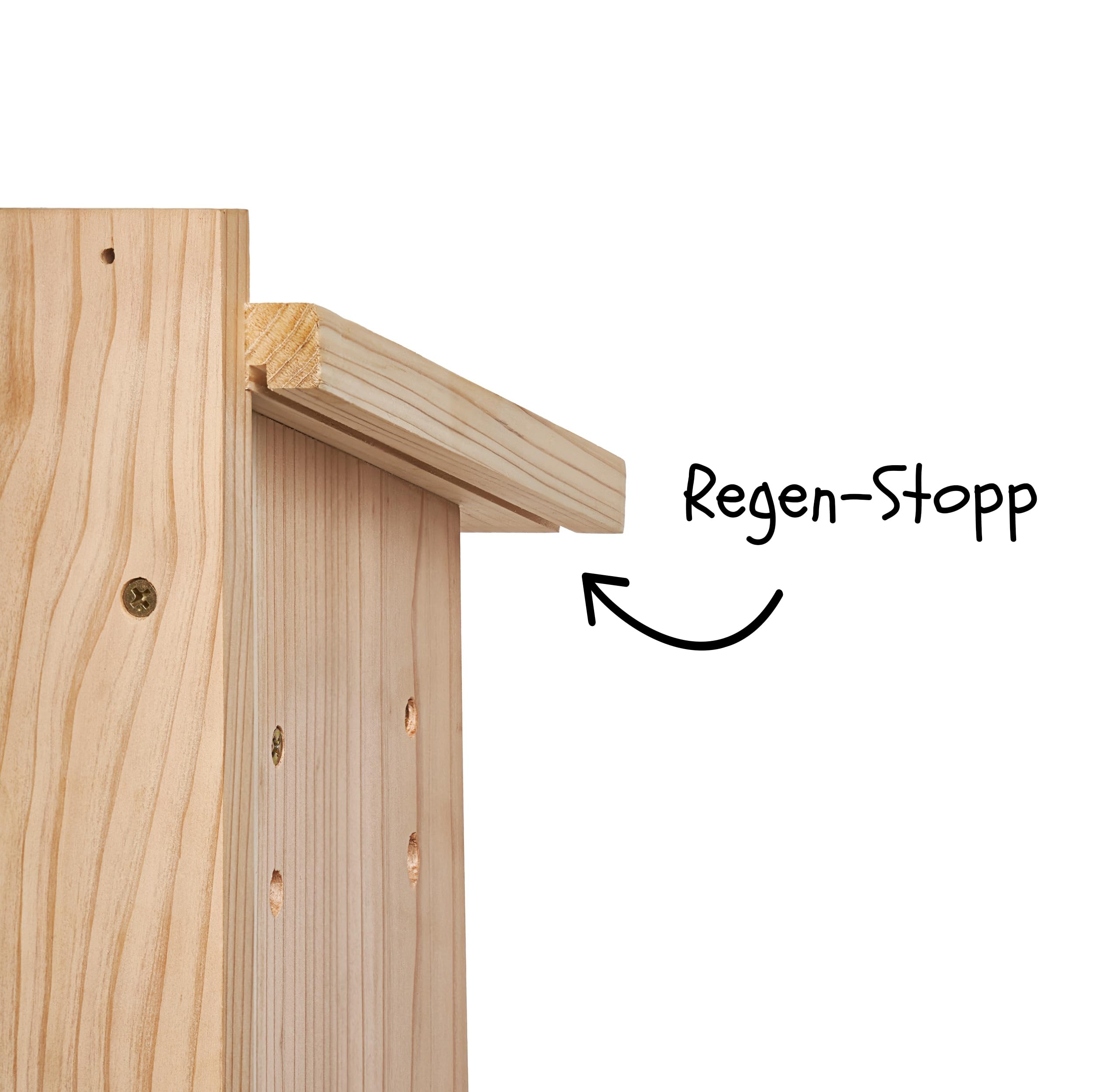 Little Birds - Caja nido para cámara "Blink", madera maciza ecológica, protección para gatos y pájaros carpinteros, incubadora