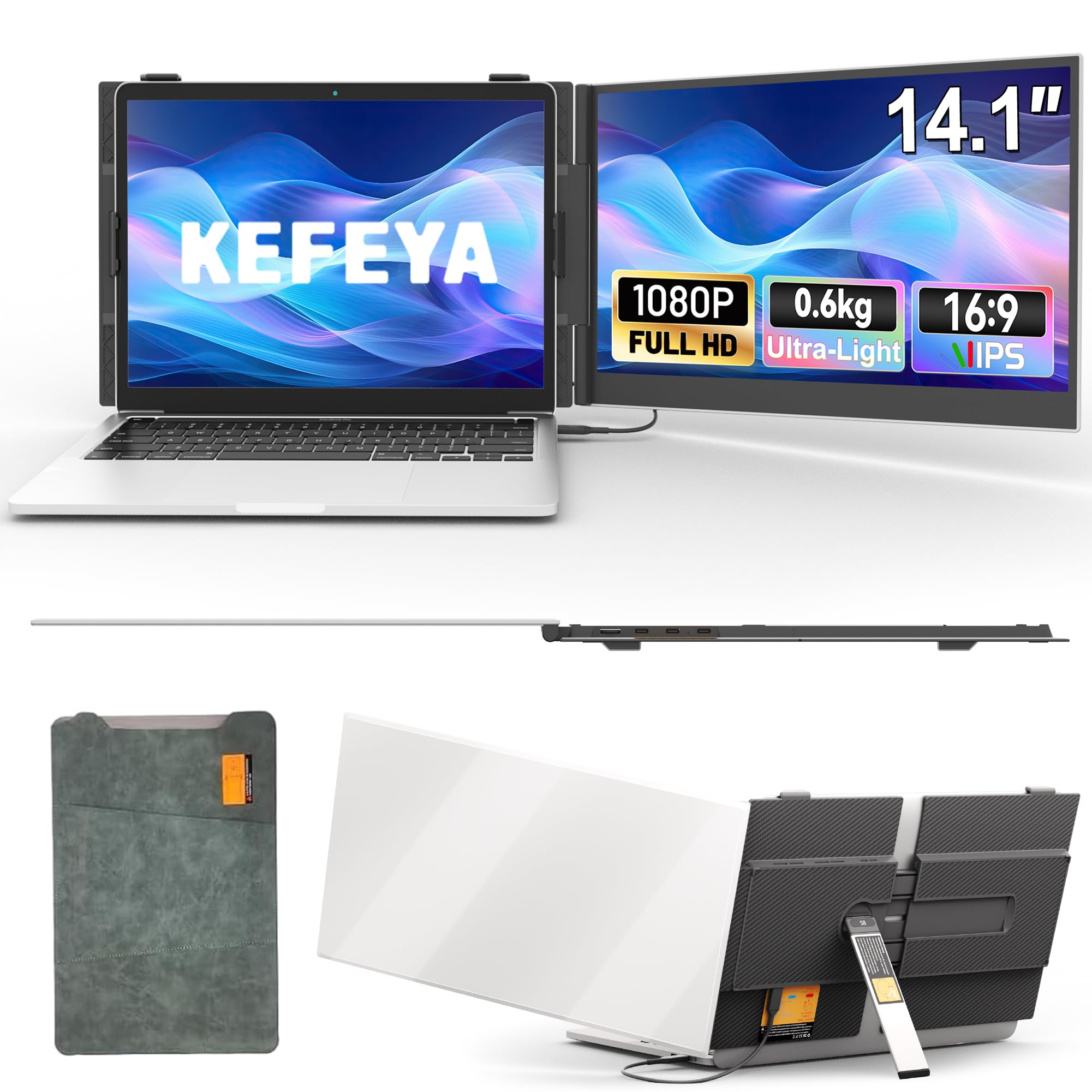 De nieuwe draagbare monitor van Dell werkt zowel in liggende als staande modus