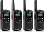 TechSide TS-T3 Go PMR446 Two-Way Radio Walkie Talkies, 16 Channels, 10 km Range, USB-C Charging, with LED Flashlight, 4-Pack - 1