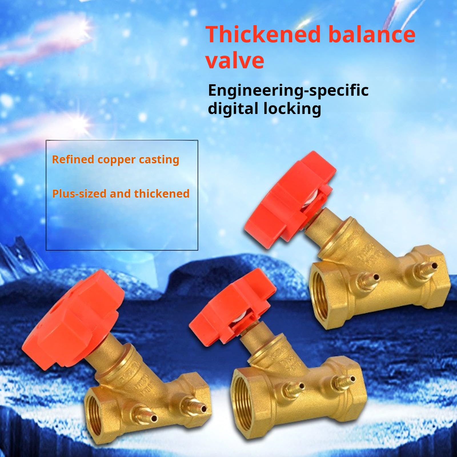 Ottone Professionale Valvole Controllo del Flusso con Pressione Sistemi Riscaldamento per Porte Valvole bilanciamento per Tubi Varie Dimensioni Sistemi Riscaldamento per Porte per Tubi