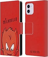 Vista 57 de Head Case Designs Funda de piel con licencia oficial de AC Milan Dream Big Children compatible con Apple iPhone 13 Mini