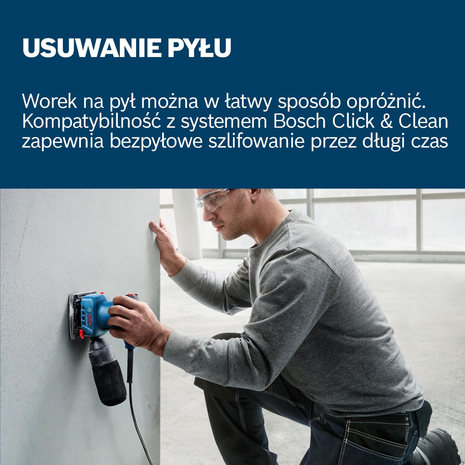 Bosch Professional: szlifierka oscylacyjna GSS 140 (silnik 220 W, poziom drgań 3,4 m/s2, worek na pył, płyta dziurkująca, papier ścierny C411)